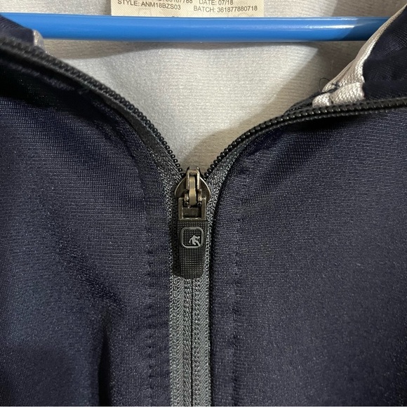 Men’s AND1 Full Zip Basketball Track Jacket Size 2XL  Navy Blue & Gray - Picture 6 of 8